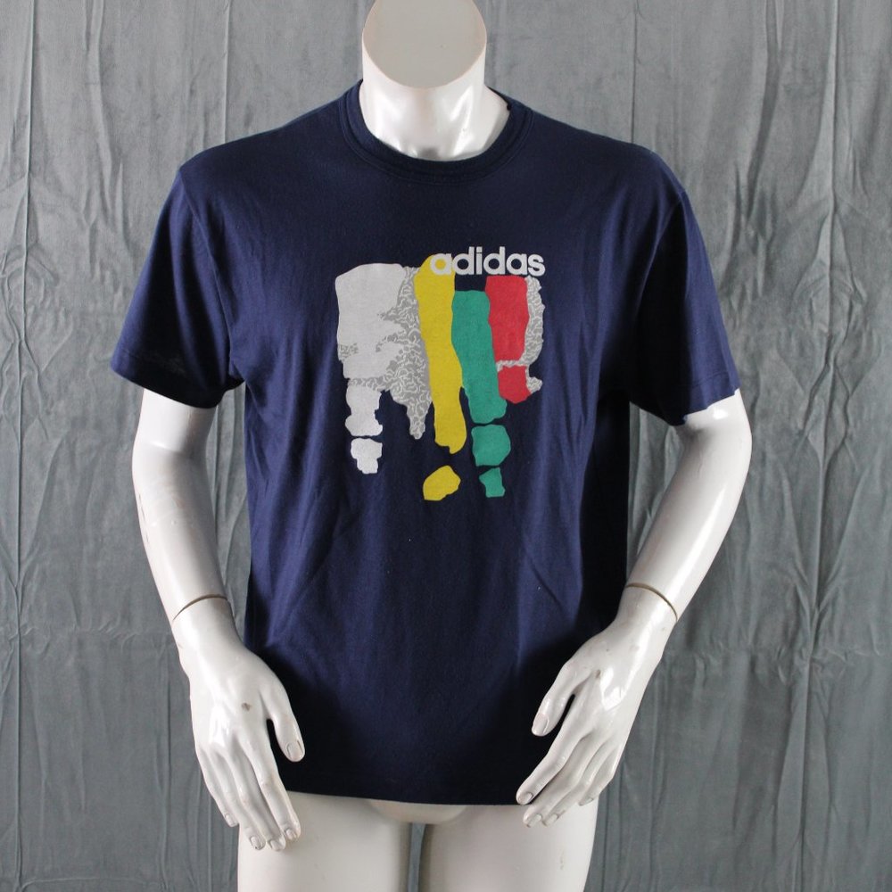 Vintage Adidas Shirt - Abstract 3 Stripes - Men's Large - Picture 3 of 8